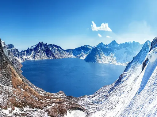 Changbai Mountain  in winter冬天长白山天池.png