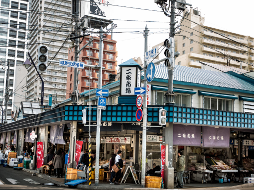 Nijo Ichiba (Seafood market)/海鲜市场