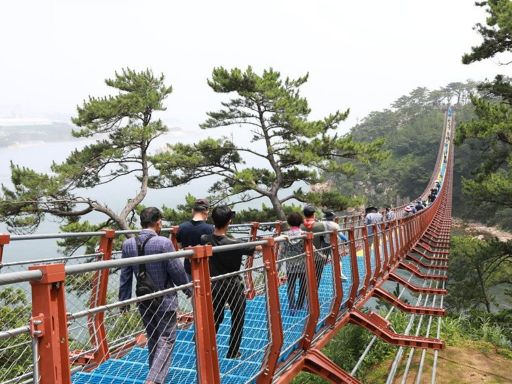 Daewangam Park suspension bridge