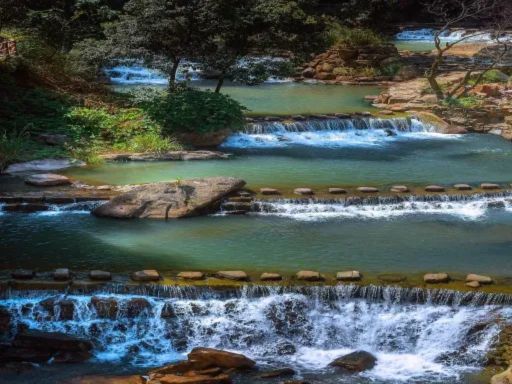 San Die Waterfall 望仙谷三叠水