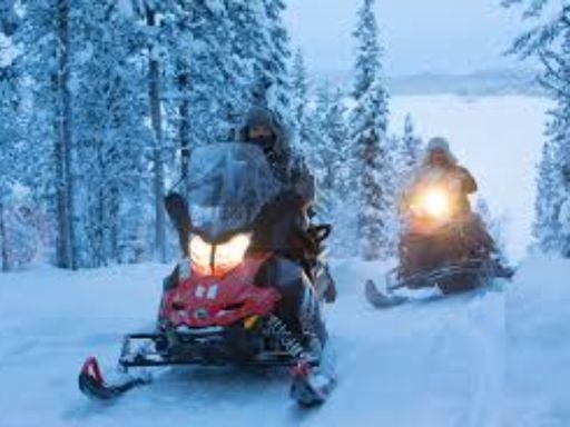 Snow mobile activity include