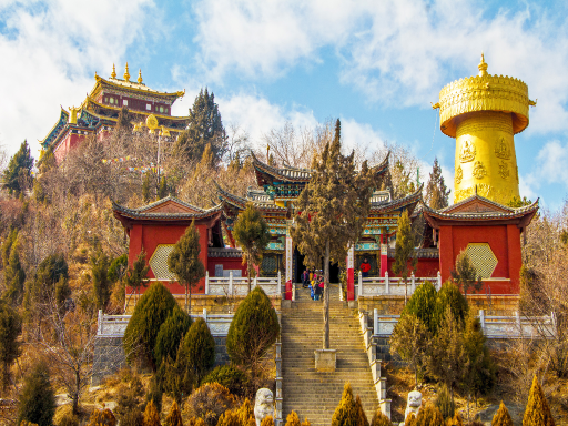 Guishan Park of Dukezong Ancient City 独克宗古城龟山公园