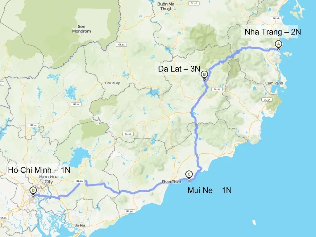 Tour Route Map