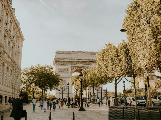 Champs-Elysees and Arc De Triomphe 