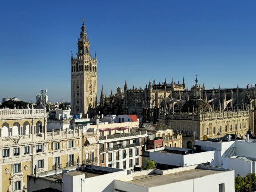 View of Giralda Tower and Seville Cathedral