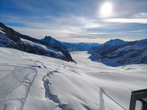 Aletsch Glacier , Jungfraujoch