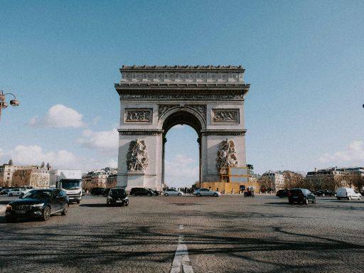 Champs-Elysees and Arc De Triomphe 
