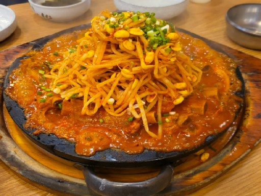 Braised Pork Galbi with Bean Sprouts