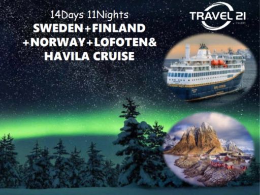 14D11N SWEDEN + FINLAND + NORWAY + LOFOTEN & HAVILA CRUISE